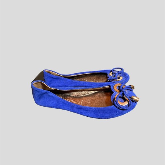 Jeffrey Campbell royal blue suede size 8  flats loafers - Picture 3 of 15